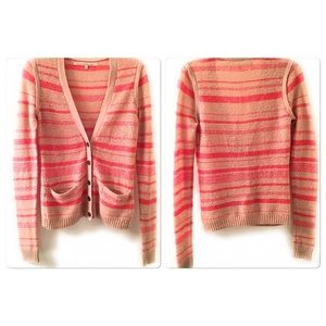 Rachel Roy Cardigan Striped Size Medium
